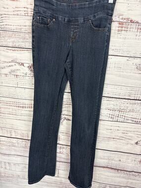 JAG Jeans High Rise Boot Leg Dark Wash Pull On Jeans Casual Stretch Womens Sz 4L
